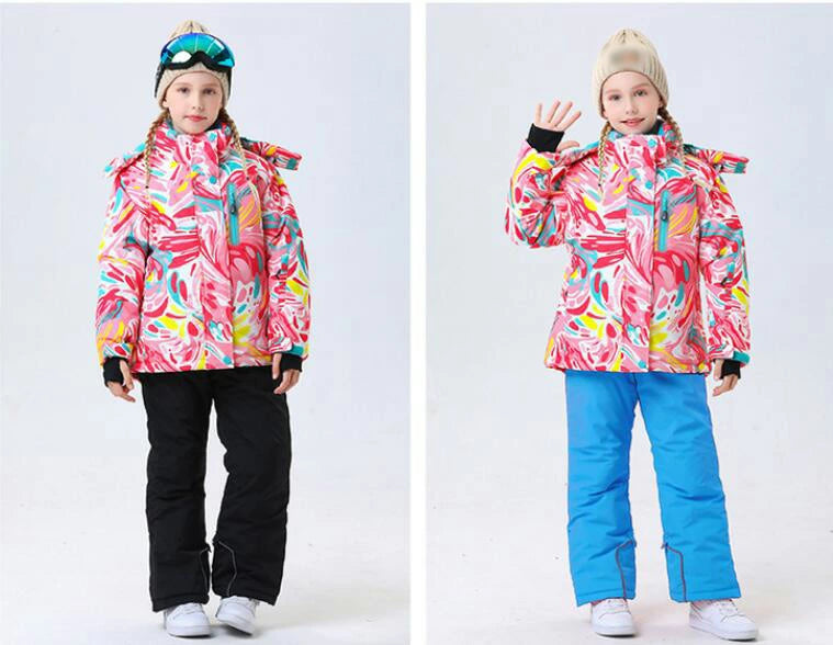 Kids' Ski Suit Set - Waterproof & Warm Winter Snow Outfit-HX50