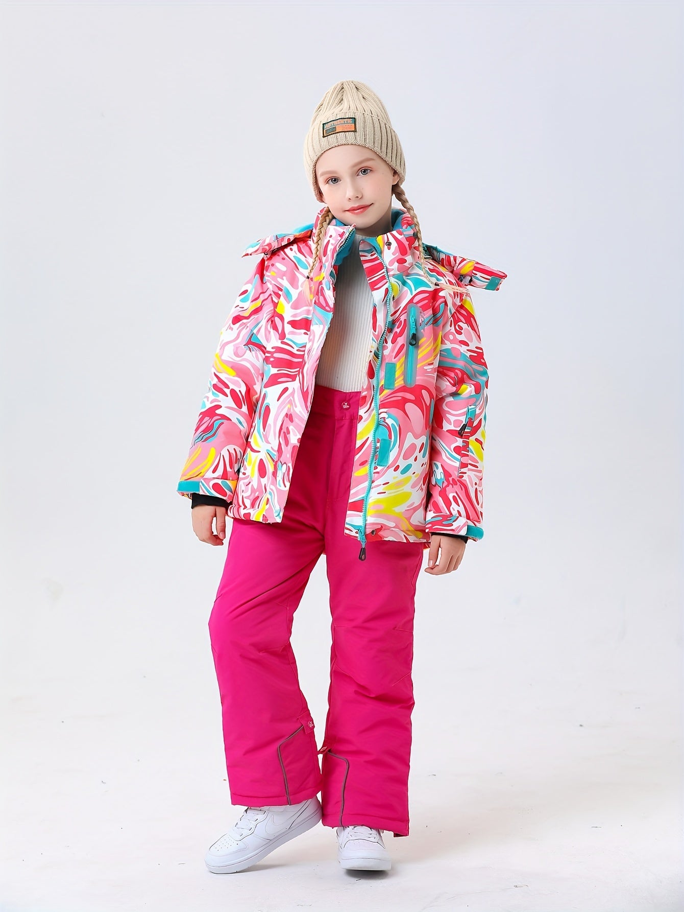 Kids' Ski Suit Set - Waterproof & Warm Winter Snow Outfit-HX50