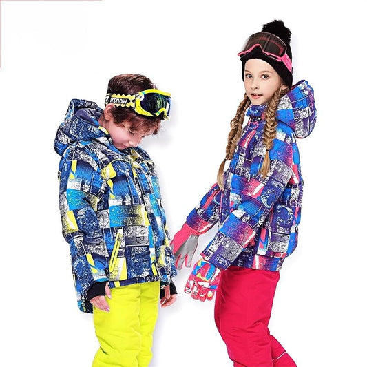 Kids' Ski Suit Set - Waterproof, Warm & Stylish Outfit for Young Ski Enthusiasts