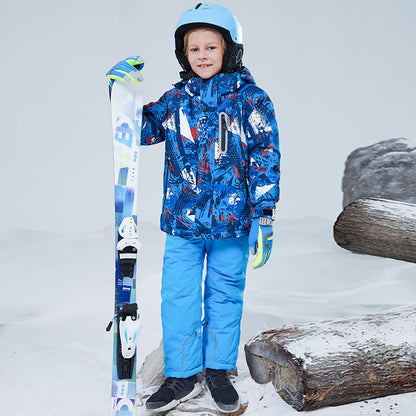 Kids' Ski Suit Set - Waterproof & Warm Winter Snow Outfit-HX55