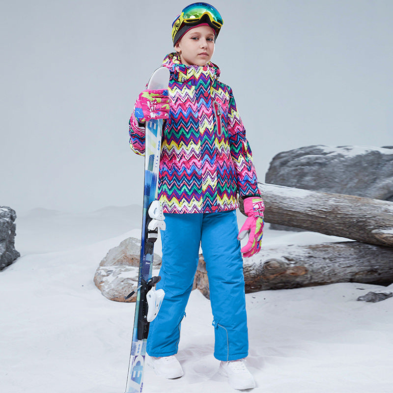 Kids' Ski Suit Set - Waterproof & Warm Winter Snow Outfit-HX51