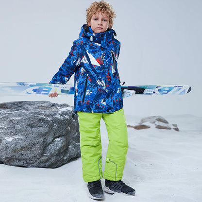 Kids' Ski Suit Set - Waterproof & Warm Winter Snow Outfit-HX55