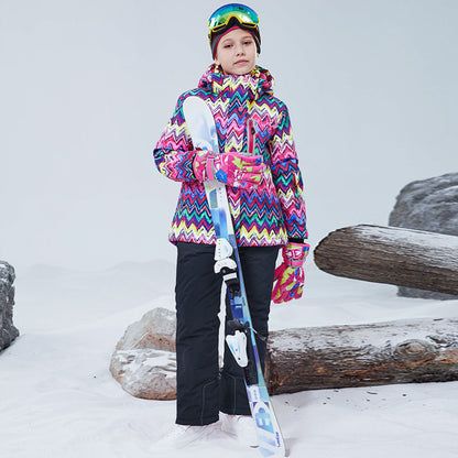 Kids' Ski Suit Set - Waterproof & Warm Winter Snow Outfit-HX51