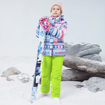 Kids' Ski Suit Set - Waterproof & Warm Winter Snow Outfit-HX54