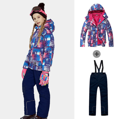 Kids' Ski Suit Set - Waterproof, Warm & Stylish Outfit for Young Ski Enthusiasts