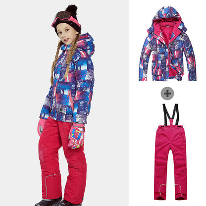 Kids' Ski Suit Set - Waterproof, Warm & Stylish Outfit for Young Ski Enthusiasts