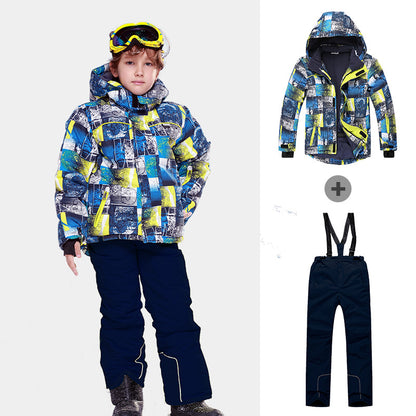 Kids' Ski Suit Set - Waterproof, Warm & Stylish Outfit for Young Ski Enthusiasts