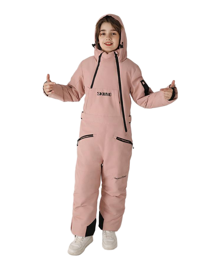 Kids' One-Piece Ski Suit – Warm, Waterproof & Stylish Stay Cozy on the Slopes -for boys