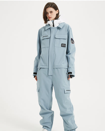 One-Piece Snowboard Suit for Men & Women- Waterproof, Windproof, Stylish Ski Jumpsuit