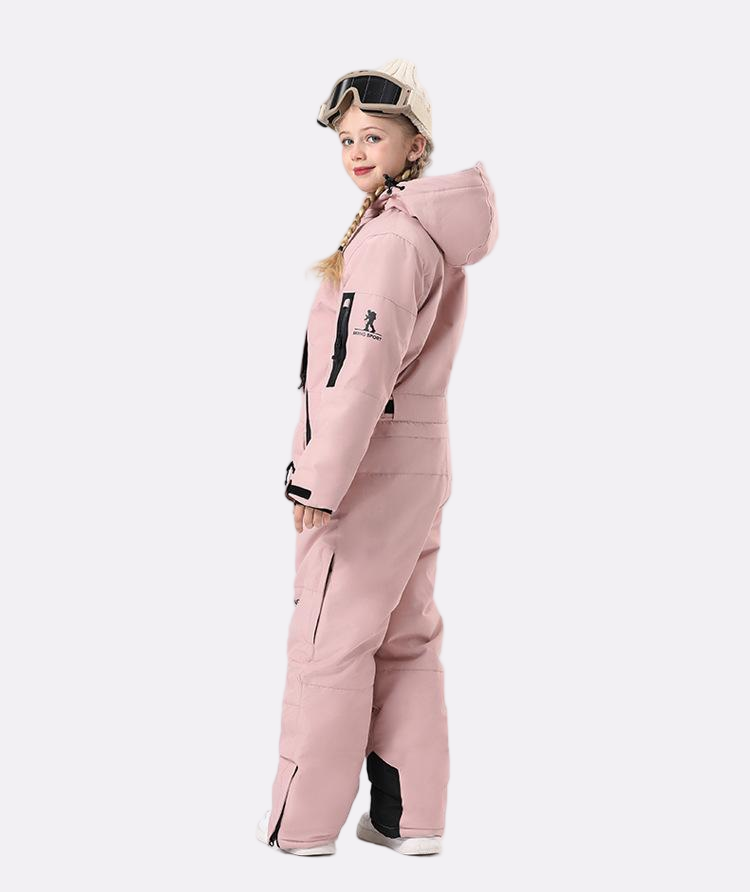 Kids' One-Piece Ski Suit – Warm, Waterproof & Stylish Stay Cozy on the Slopes -for girls
