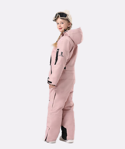 Kids' One-Piece Ski Suit – Warm, Waterproof & Stylish Stay Cozy on the Slopes -for girls