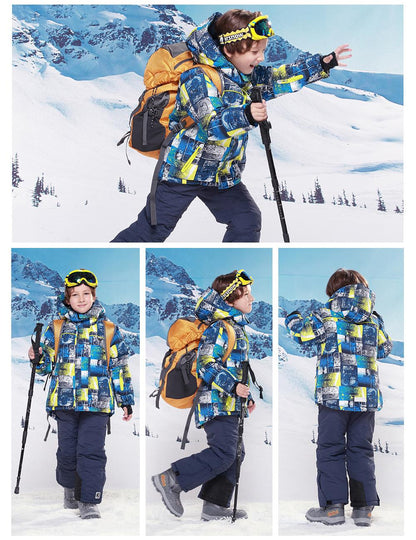 Kids' Ski Suit Set - Waterproof, Warm & Stylish Outfit for Young Ski Enthusiasts