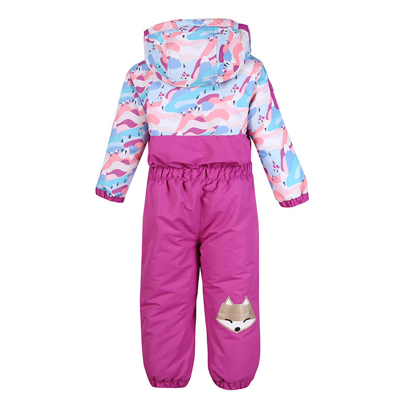 Baby Kids Cute Ski Jumpsuit One Piece Snowsuits