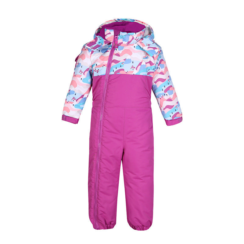 Baby Kids Cute Ski Jumpsuit One Piece Snowsuits