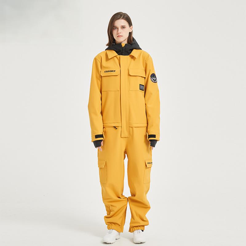 One-Piece Snowboard Suit for Men & Women- Waterproof, Windproof, Stylish Ski Jumpsuit