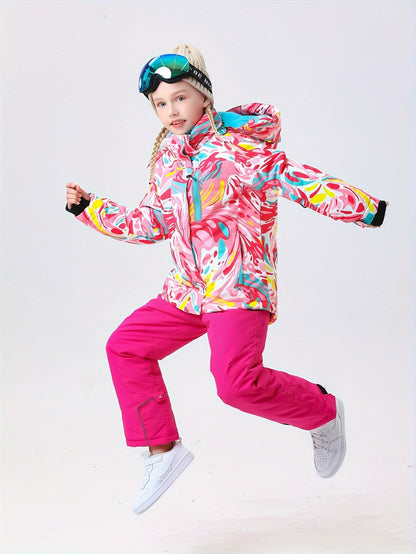 Kids' Ski Suit Set - Waterproof & Warm Winter Snow Outfit-HX50