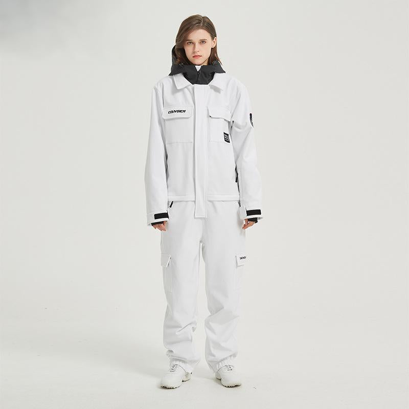 One-Piece Snowboard Suit for Men & Women- Waterproof, Windproof, Stylish Ski Jumpsuit