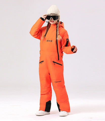 Kids' One-Piece Ski Suit – Warm, Waterproof & Stylish Stay Cozy on the Slopes -for girls