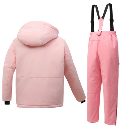 2-Piece Toddler Snow Suit, Baby Snowsuit, Infant Snowsuit Toddler Girl Boy Snowsuit, Kids Winter Coat Snow Pant