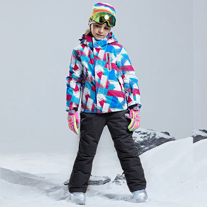 Kids' Ski Suit Set - Waterproof, Warm & Stylish Outfit for Young Ski Enthusiasts