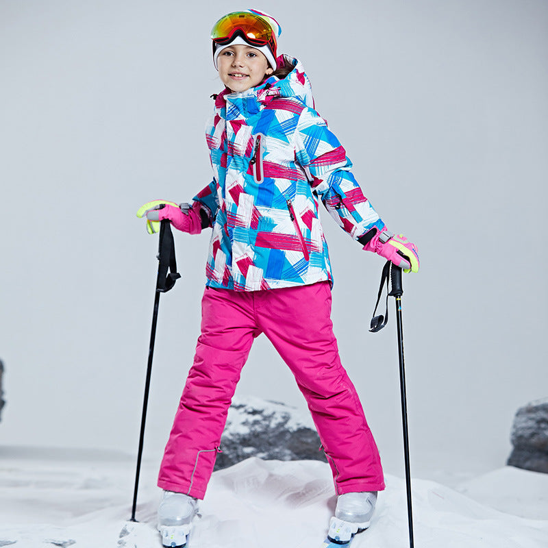 Kids' Ski Suit Set - Waterproof, Warm & Stylish Outfit for Young Ski Enthusiasts