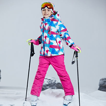 Kids' Ski Suit Set - Waterproof, Warm & Stylish Outfit for Young Ski Enthusiasts
