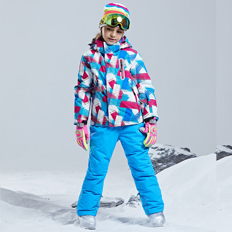 Kids' Ski Suit Set - Waterproof, Warm & Stylish Outfit for Young Ski Enthusiasts