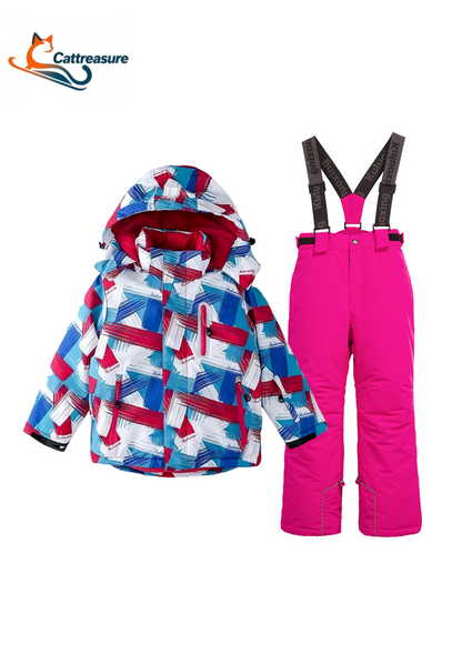 Kids' Ski Suit Set - Waterproof, Warm & Stylish Outfit for Young Ski Enthusiasts