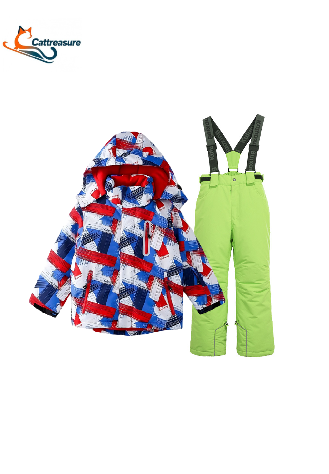 Kids' Ski Suit Set - Waterproof, Warm & Stylish Outfit for Young Ski Enthusiasts
