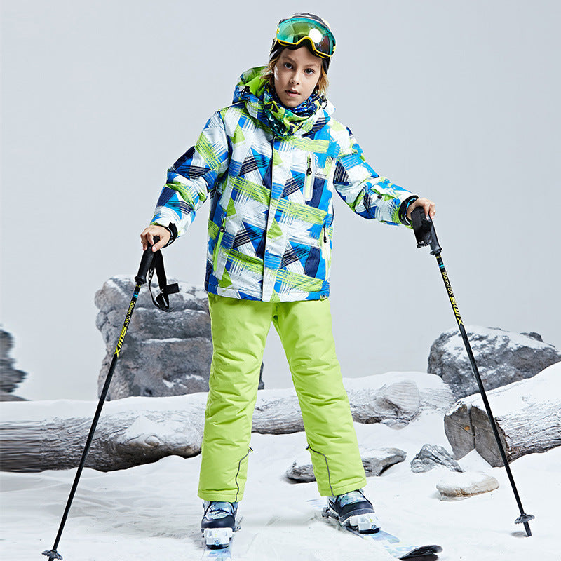 Kids' Ski Suit Set - Waterproof, Warm & Stylish Outfit for Young Ski Enthusiasts