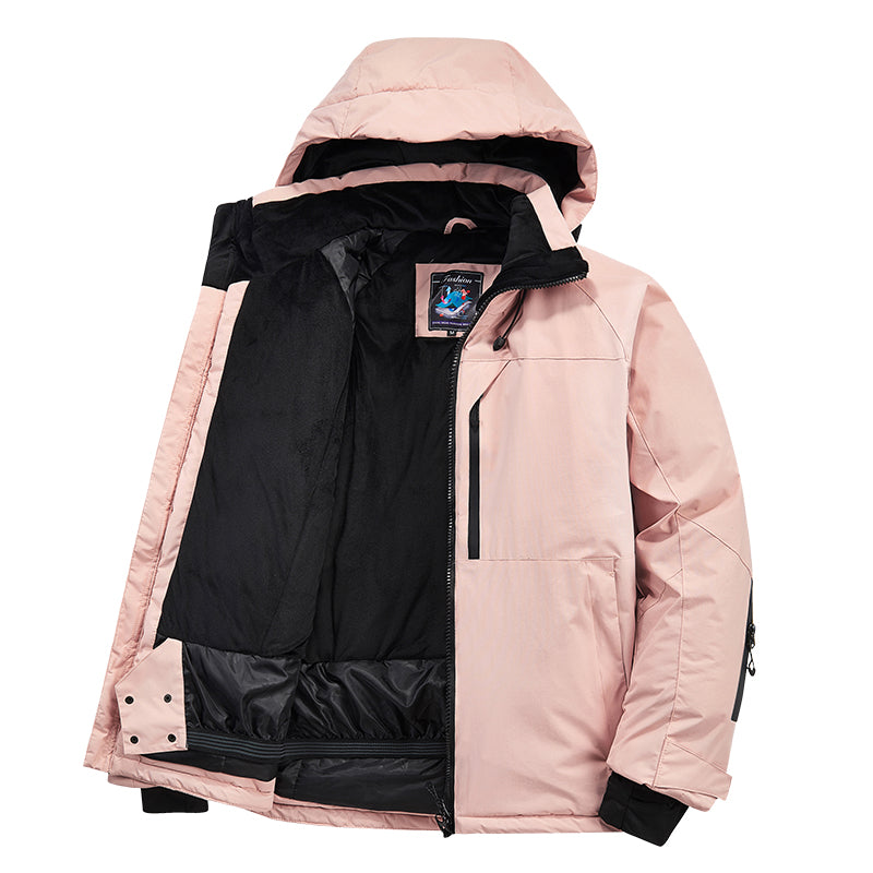 Women's Ski Suit - Premium Waterproof & Windproof Snow Coat for Winter Sports -pink