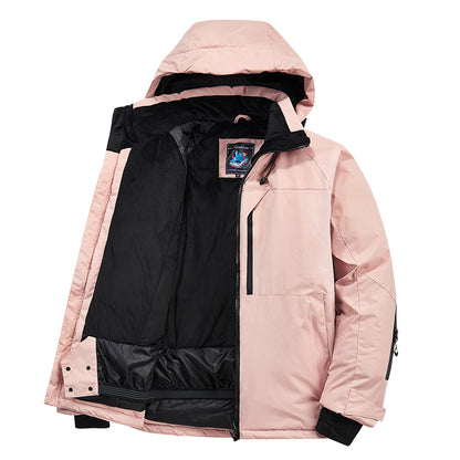 Women's Ski Suit - Premium Waterproof & Windproof Snow Coat for Winter Sports -pink