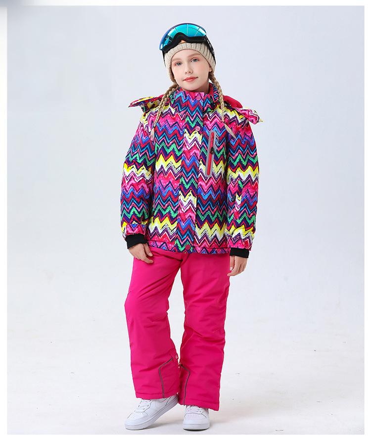 Kids' Ski Suit Set - Waterproof & Warm Winter Snow Outfit-HX51