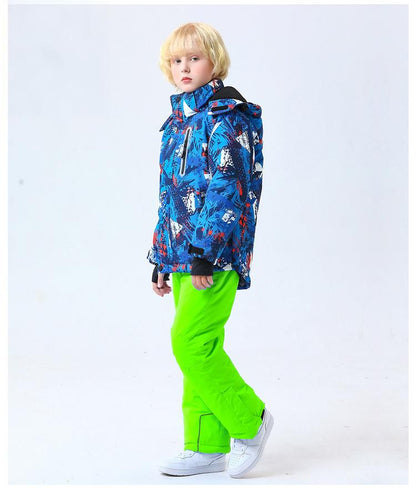 Kids' Ski Suit Set - Waterproof & Warm Winter Snow Outfit-HX55