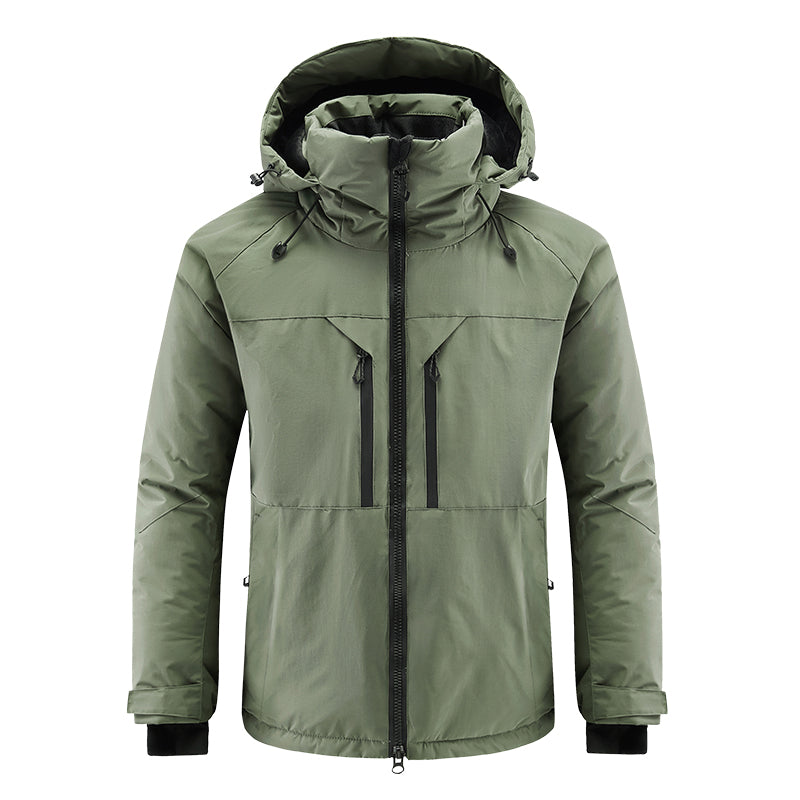 Men's Ski Suit - Premium Waterproof & Windproof Snow Coat for Winter Sports-green