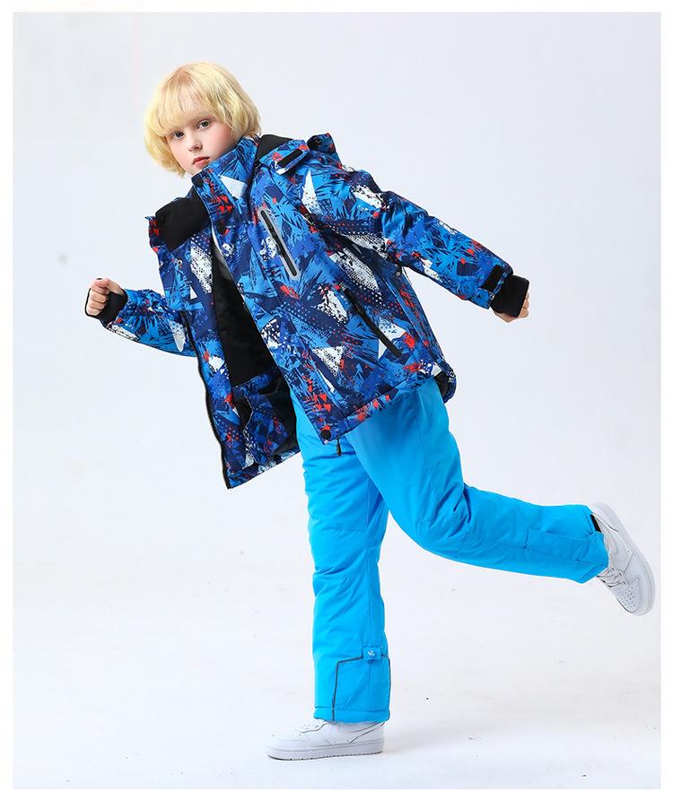 Kids' Ski Suit Set - Waterproof & Warm Winter Snow Outfit-HX55