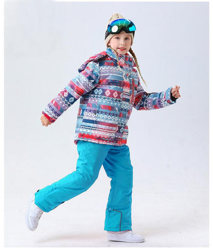 Kids' Ski Suit Set - Waterproof & Warm Winter Snow Outfit-HX54