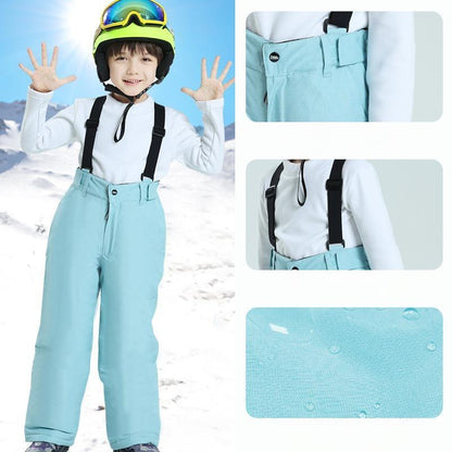 Kids Winter Ski Suit - Waterproof, Windproof, Thickened Warm Snowboarding Jacket & Pants Set
