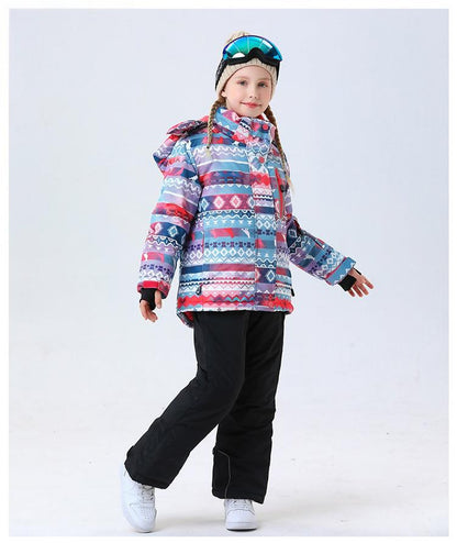 Kids' Ski Suit Set - Waterproof & Warm Winter Snow Outfit-HX54