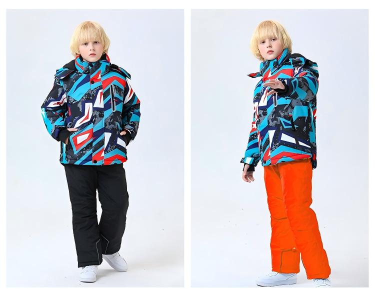 Kids' Ski Suit Set - Waterproof & Warm Winter Snow Outfit-HX57