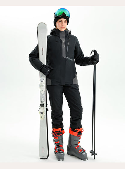 New winter women's ski suit, waterproof, windproof, cold-proof, outdoor thickened ski clothing set
