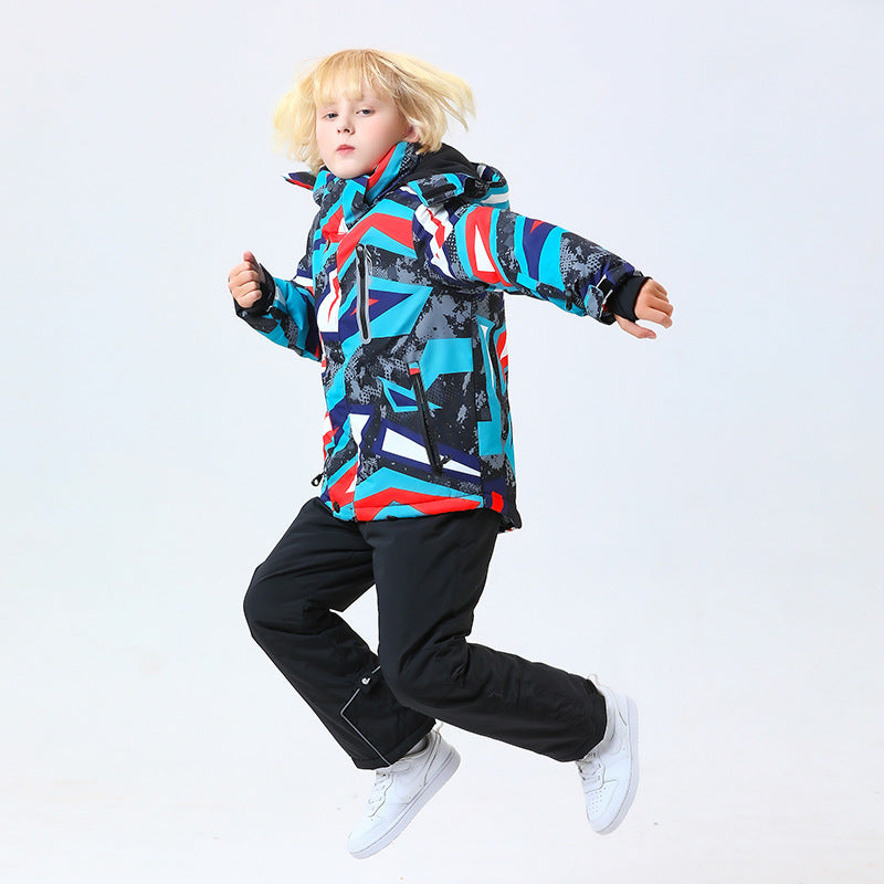 Kids' Ski Suit Set - Waterproof & Warm Winter Snow Outfit-HX57