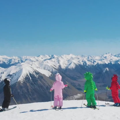 Children's Cartoon One-piece Ski Suit